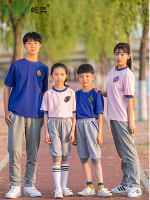屹奧2019小、初、高夏季校服新款運動套裝